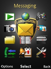 Lamborgini theme for Sony Ericsson Hazel