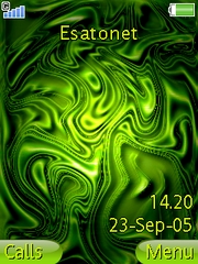 Green slime theme for Sony Ericsson K800