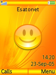 Orange smile W580 theme