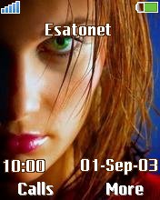 Green eyes k700 theme