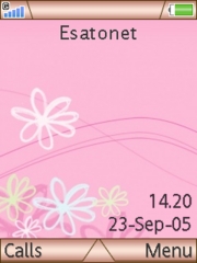 Pretty pink theme for Sony Ericsson K800