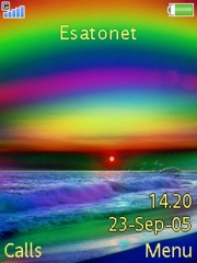 I know a rainbow sunset W880  theme