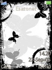 Abstract Black K810 theme