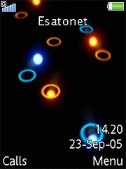 Glowing balls W830 theme