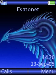 Blue Dragon theme for Sony Ericsson W850 Walkman